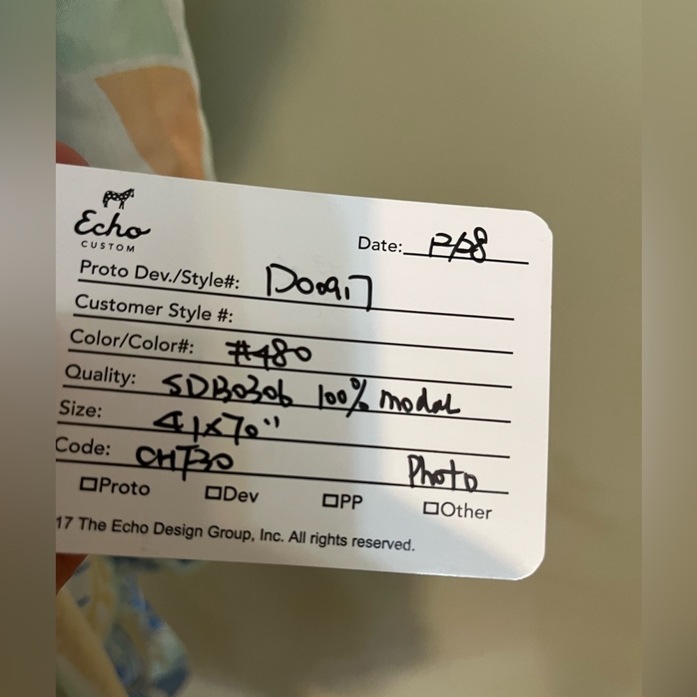 Echo Boho Colorful Abstract Patterned Kimono Swim… - image 6